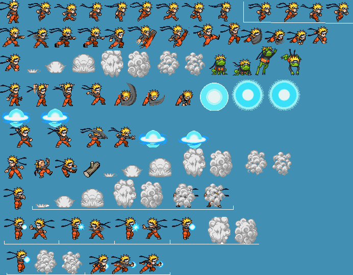SHEET DE SPRITES DO NARUTO SLW by SegaWerehog on DeviantArt