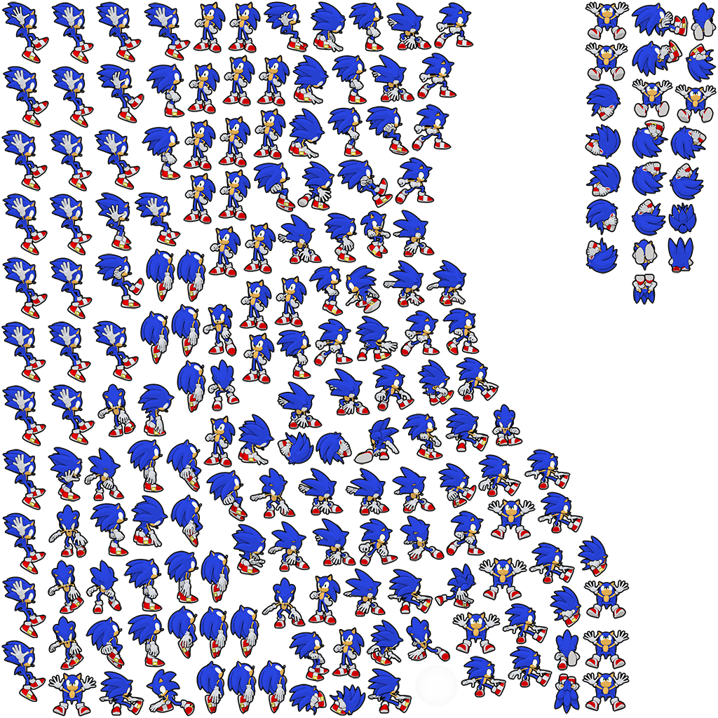 SHEET SPRITES (JUMP) SEM FUMDO SONIC MODELADO by SegaWerehog on