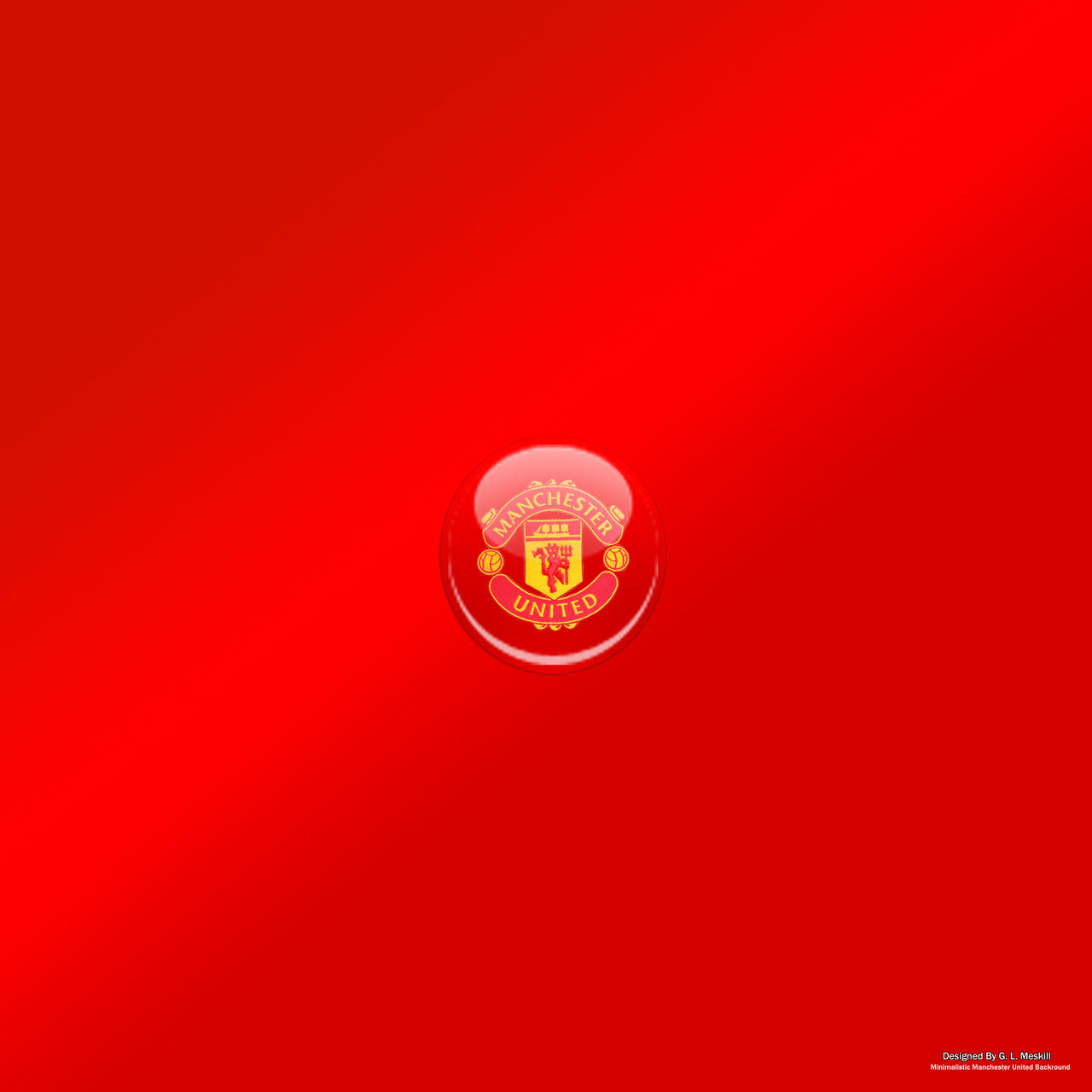 Minimalistic Manchester United Backround by gmesk on DeviantArt