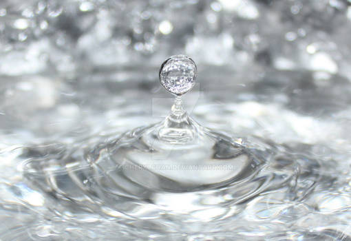 water droplet silver