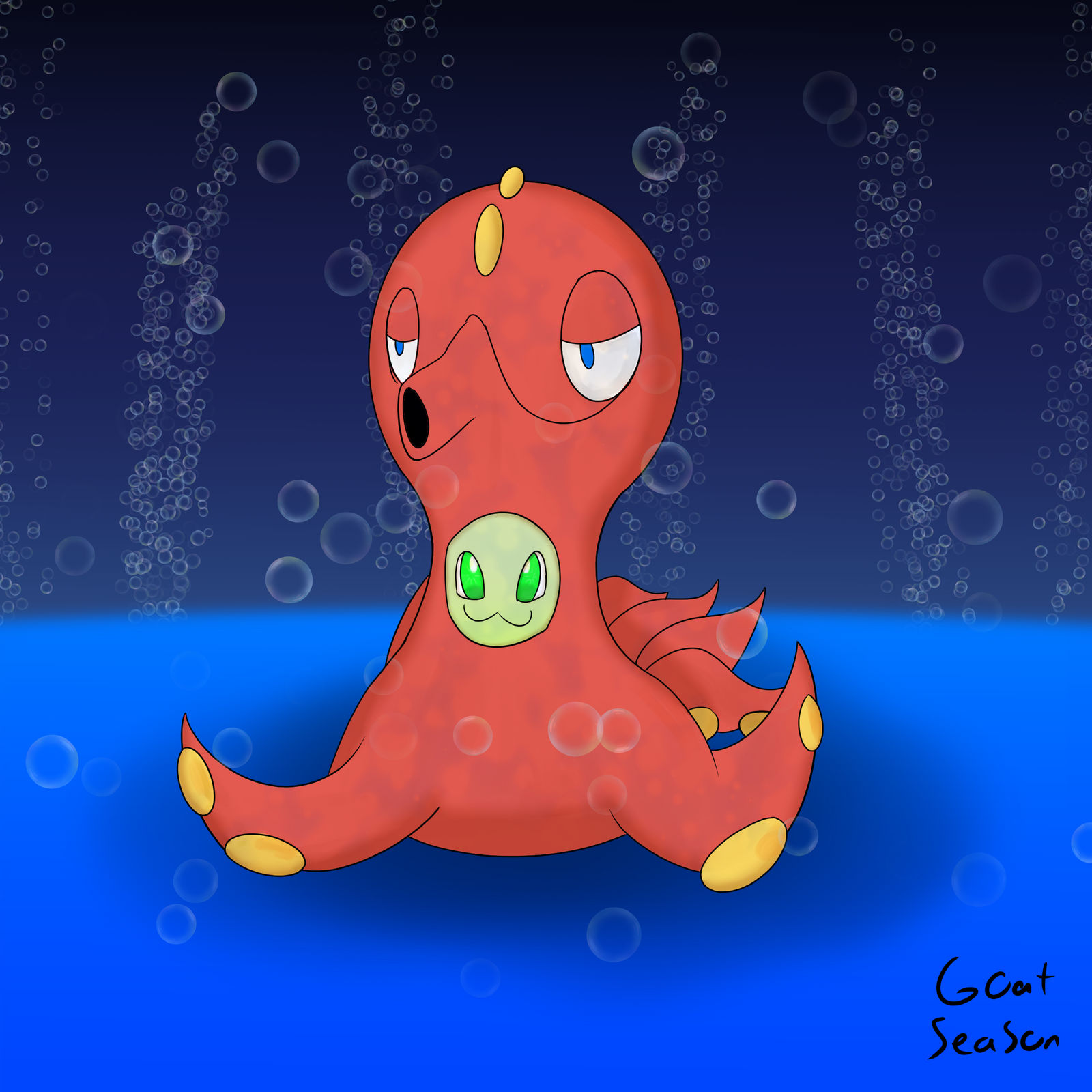 Chikorita Octillery by GoatSeason on DeviantArt