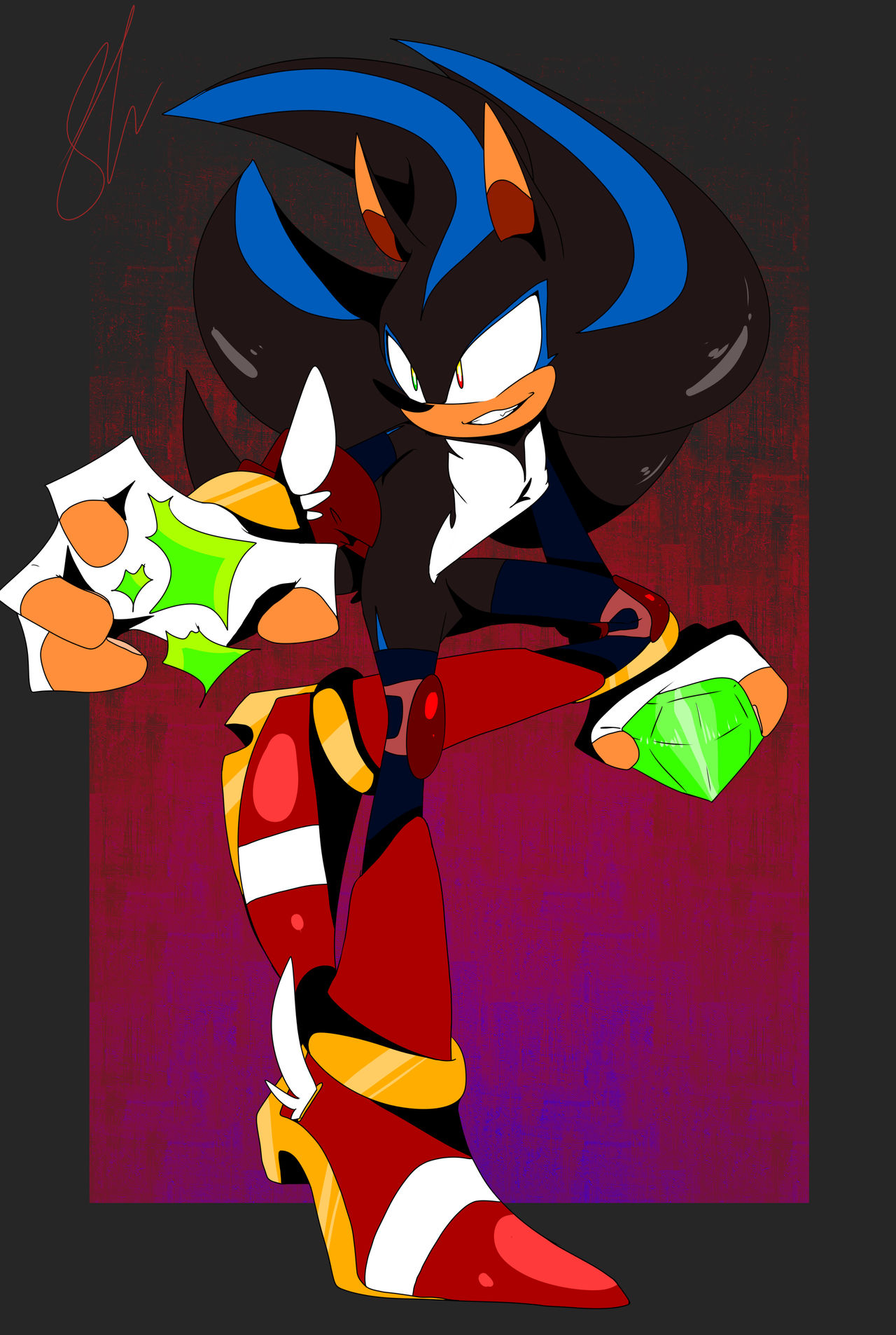 Sonic, Shadow and Silver fusion!! by RikkiandPlagg on DeviantArt