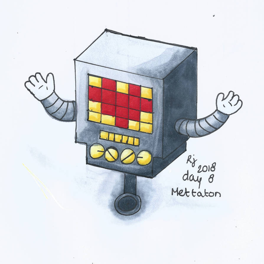 Day 8 - Mettaton ~ Undertale drawing challenge by MissRoxanne123 on