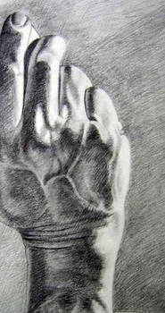 Hand Study in Pencil by Anna Choate