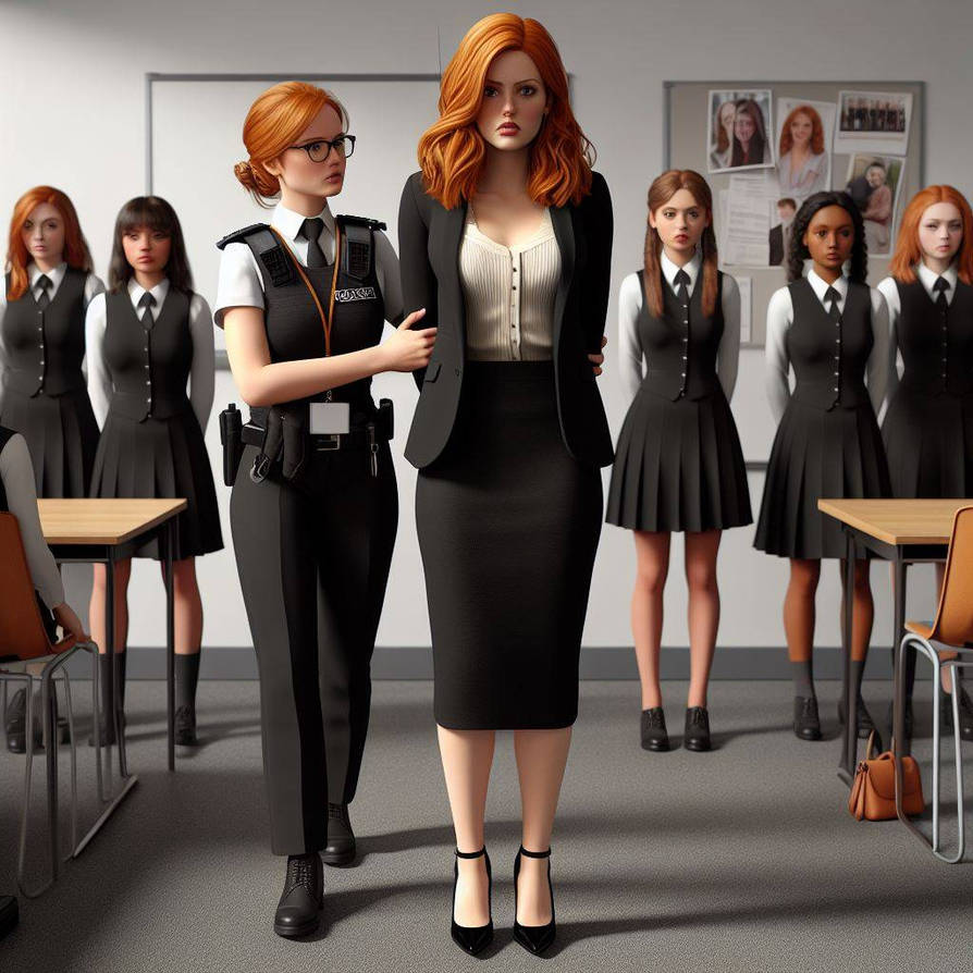 Ginger Female teacher arrested by Ryan0023 on DeviantArt