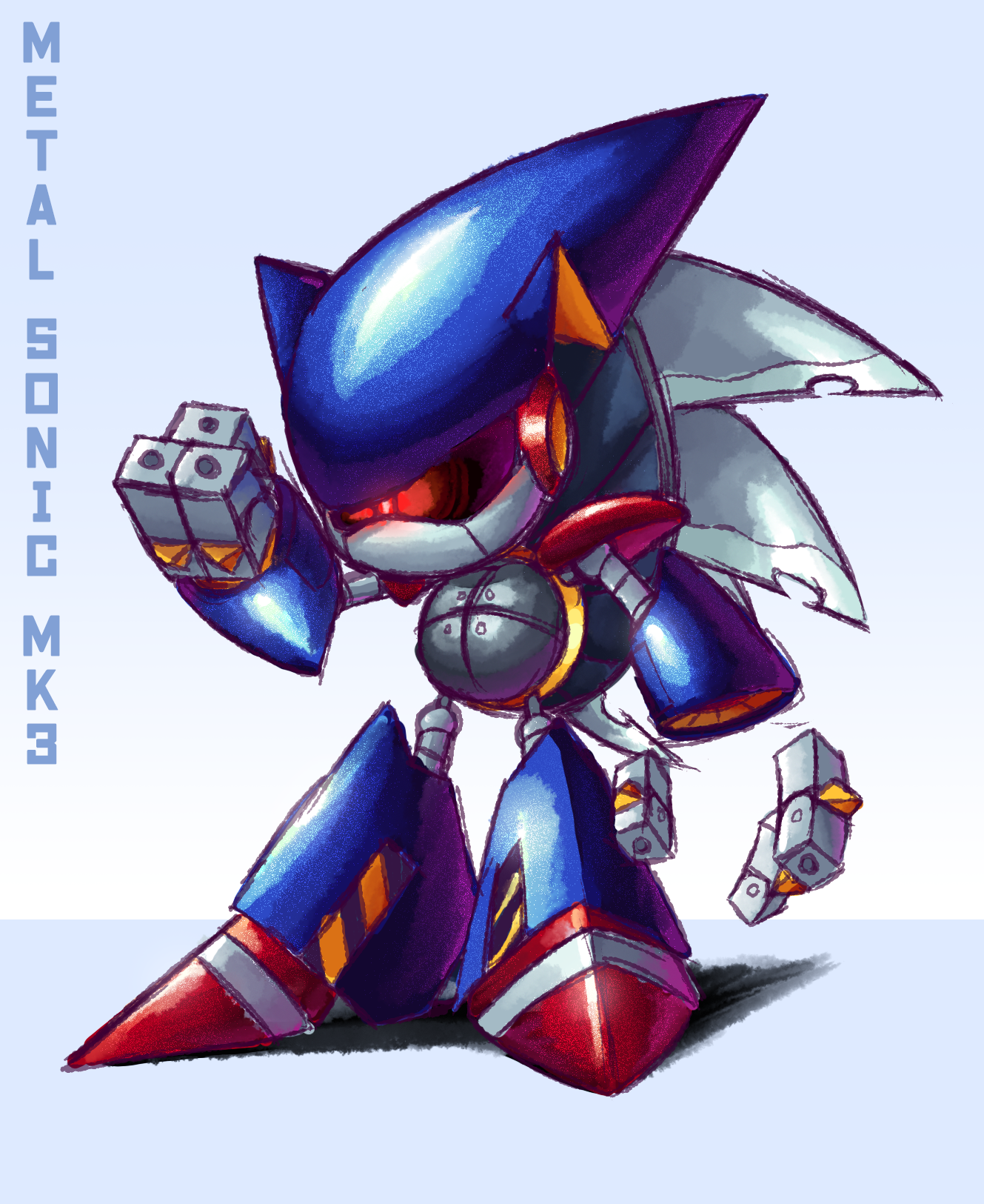 Mecha Sonic MkII' by Nomad-The-Hedgehog on DeviantArt