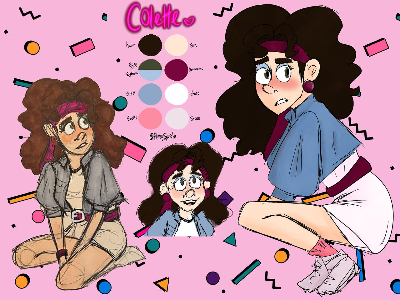 Colette ref sheet Stranger Things OC by FlimsySquid on DeviantArt