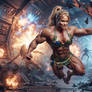 Power Lass in Space