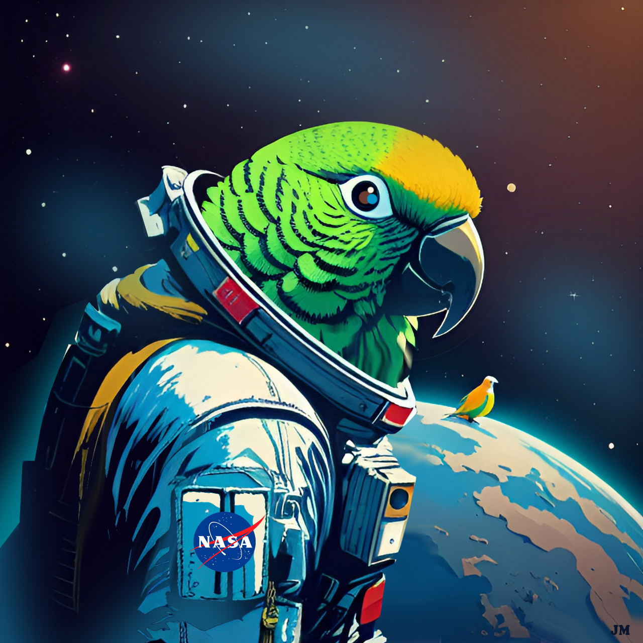 Space Parrot Space Parrot by Canadragon on DeviantArt
