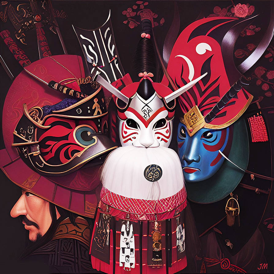 Samurai Iconic Mask Samurai Masks by Canadragon on DeviantArt