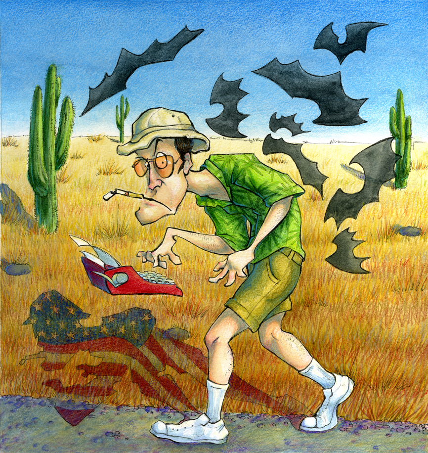 Hunter S Thompson By Nevarraven On Deviantart Hunter S Thompson By Nevarraven On Deviantart