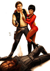 Star Wars meets Star Trek - Han Solo and Uhura