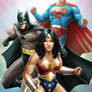 Wonder Woman, Batman and Superman