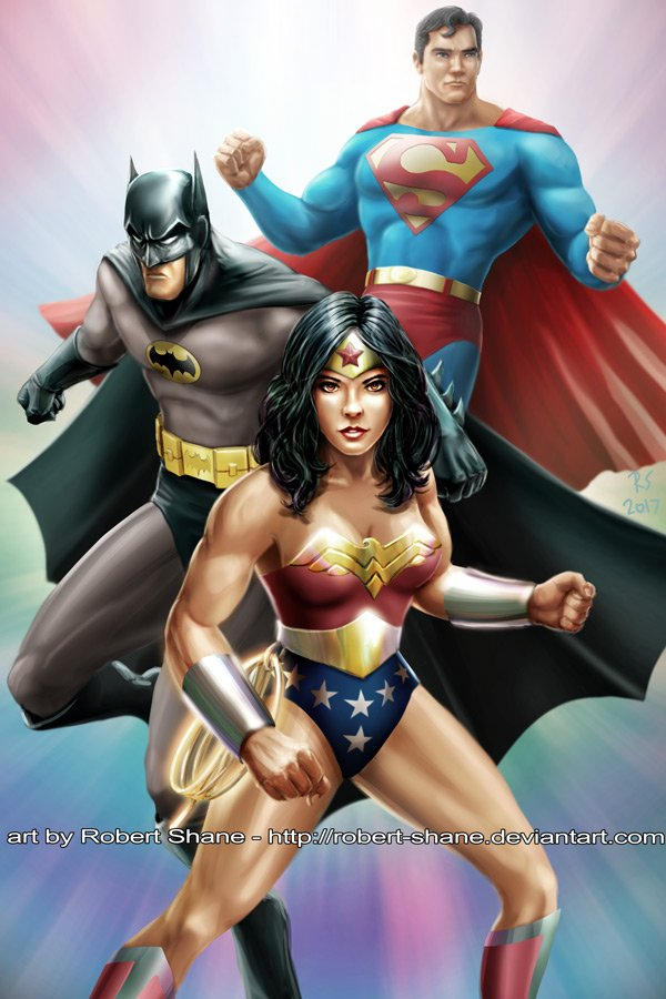 wallpapers Batman Superman And Wonder Woman Fanart wonder woman batman and superman by
