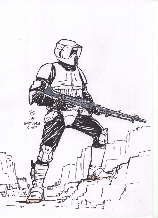 Scout Trooper Coloring Page