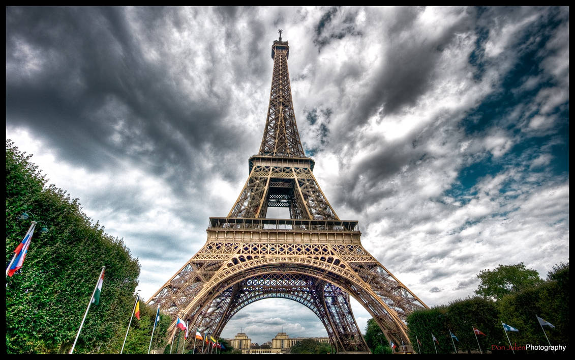 Paris - Eiffel Tower IV WP by superjuju29