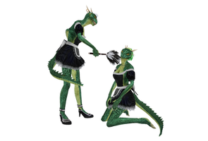 MMD Lusty Argonian maid