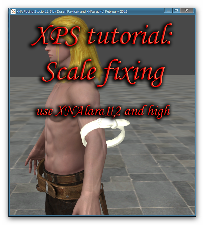 XPS Scaling fixing meshmod tutorial