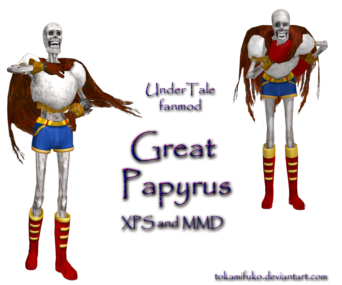 Great Papyrus xps mmd fbx