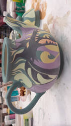 Maleficent Teapot dragon side