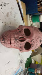 Russian folkart Skull 2