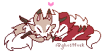 lycanroc couple pixel by ghostfuck