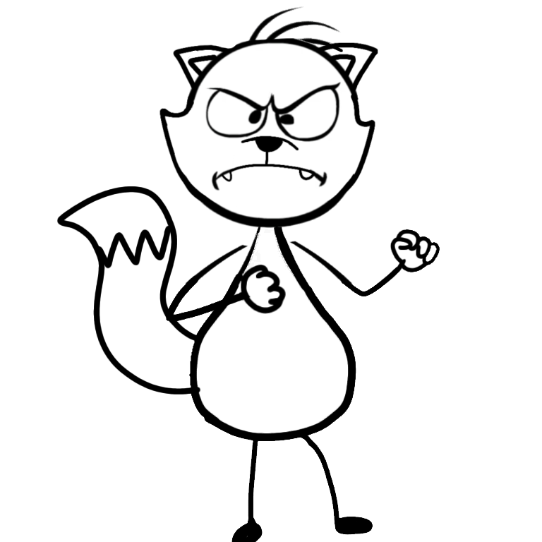 Randy fighting pose arctic fox version PNG by AnimaCrossingSing on ...