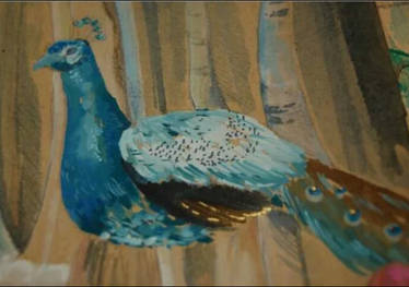 peacock painting