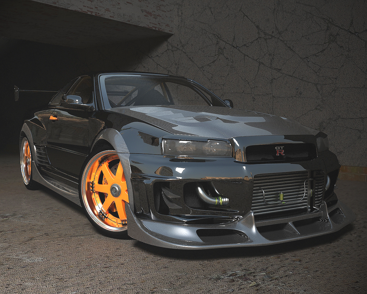 Nissan Skyline GTR Front by stefanmarius on DeviantArt