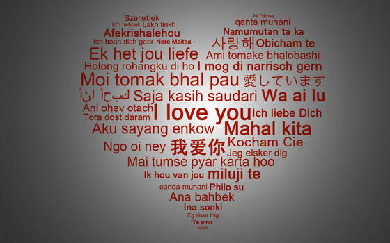 i love you in many language