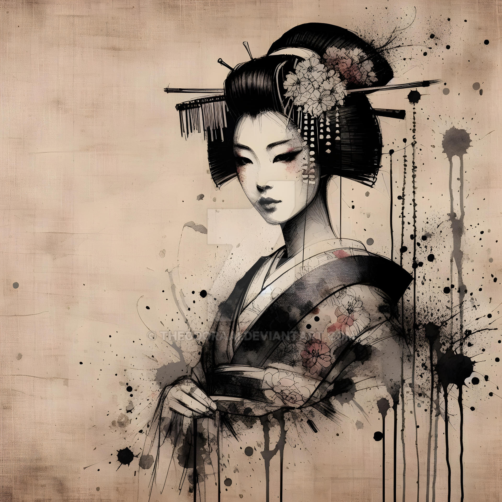 Ink Drawing 5 by TheodoraAI on DeviantArt