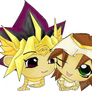 Chibi Atemu and Mana