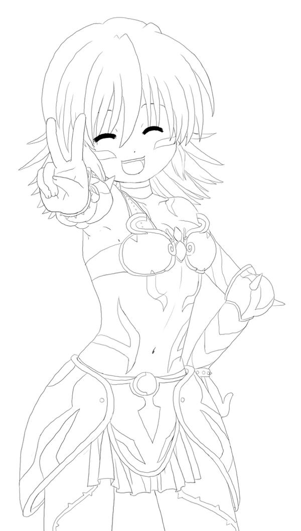 Black Rose WIP - Lineart