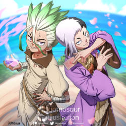 Senku and Gen