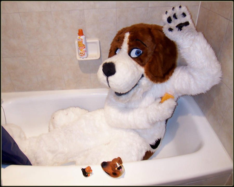 Cheesebeagle in a Tub by cheesebeagle