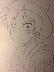 unhappy Luffy