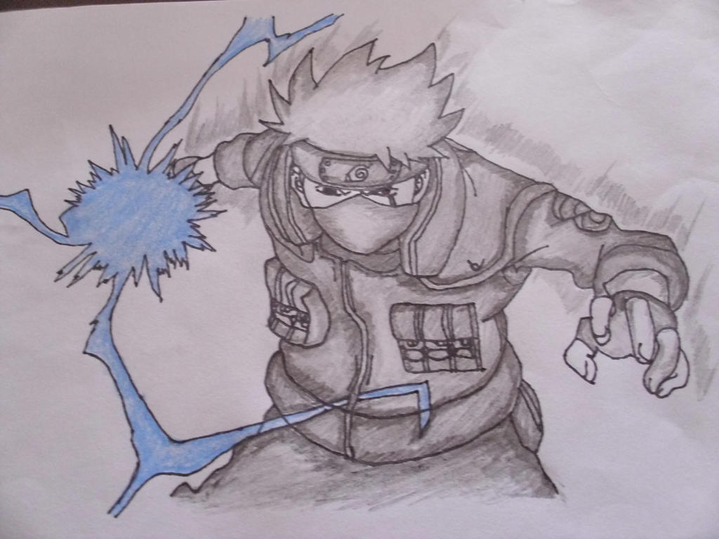 Drawing Kakashi Using Chidori By Mysticaldrawer On Deviantart