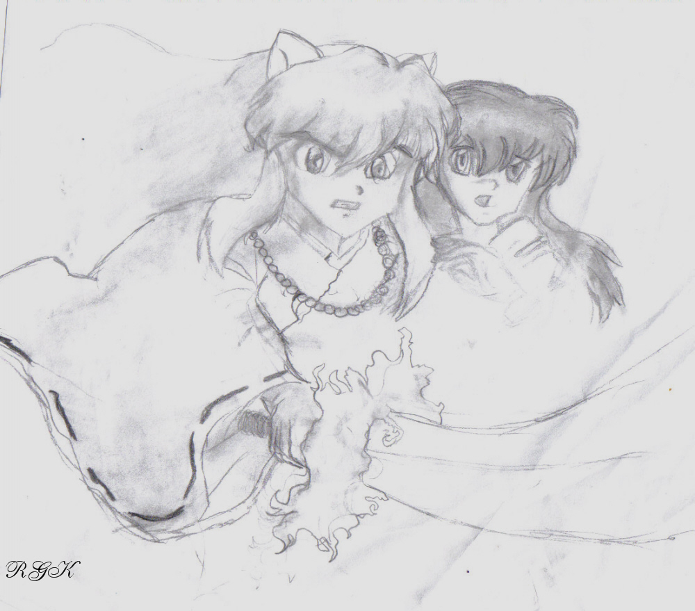 Inuyahsa and Kagome, Protect