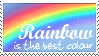 Rainbow Colour stamp