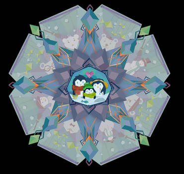 Penguin mandala - school project