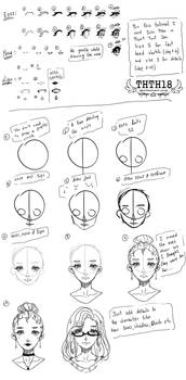 Draw a girl - tutorial #02 by thth18