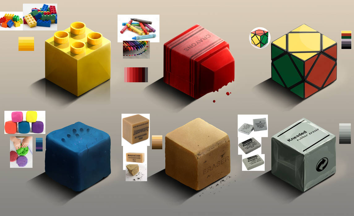 Material study cube 2 by thth18 on DeviantArt