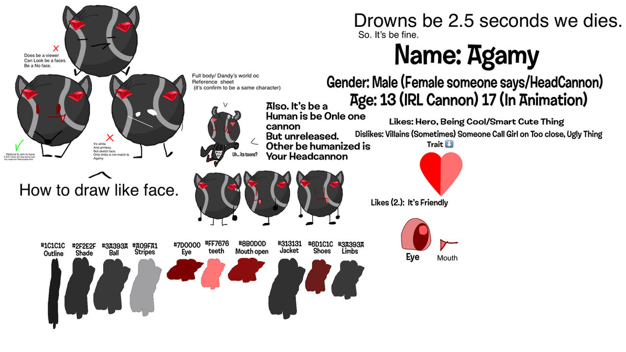 Agamy Agamy reference sheet by DGTBBFDI on DeviantArt