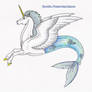 Heraldic Winged Sea Unicorn