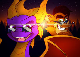 Spyro and Crash