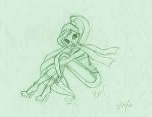 Bloom Winx Cafe Sketch