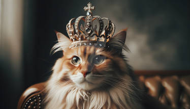 Regal Whiskers: Feline Duchess of Majestic Charm