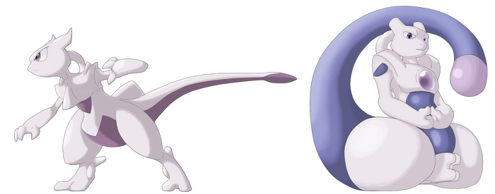 Mewtwo Speed and Zen Formes