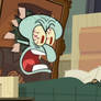 Squidward scares Zoey