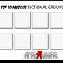 Top 10 Favorite Fictional Groups and Teams Meme